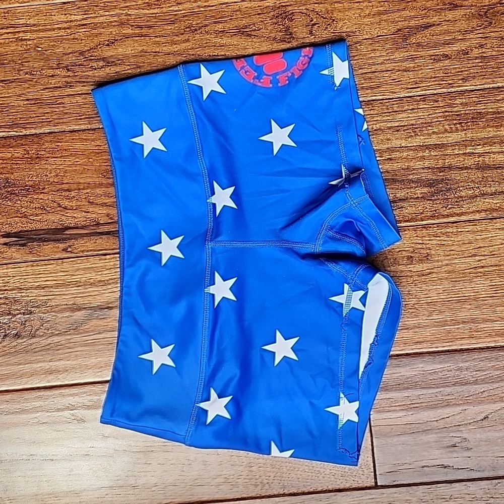 Feed me Fight me spandex shorts